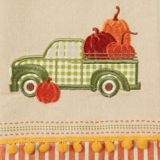 DII&reg; Pumpkin Patch Truck Dishtowel Set {5}