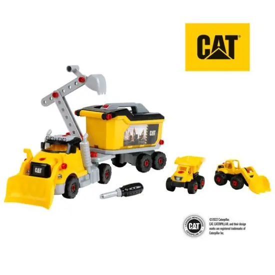 Theo Klein CAT&reg; Excavator Tool Truck 4-in-1 Set {8}