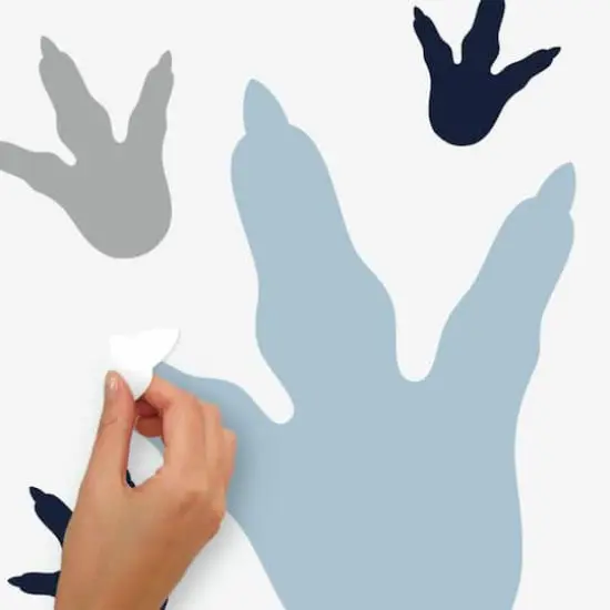 RoomMates Dino Feet Peel & Stick Wall Decals {7}