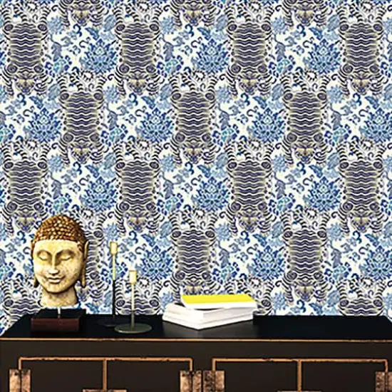 Surface Style Tiger Eye Peel & Stick Wallpaper Moon Beam {6}