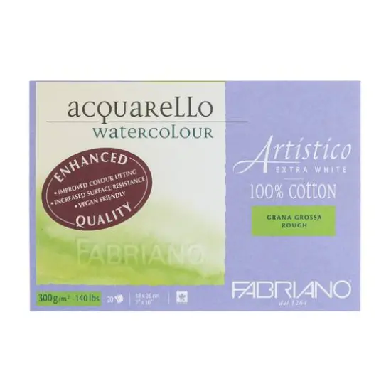 Fabriano&reg; Artistico Extra White Rough Watercolor Block {1}
