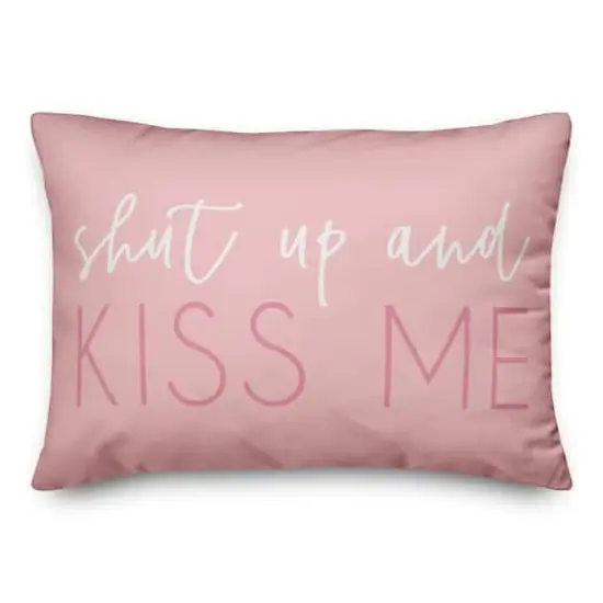 Shut Up & Kiss Me Throw Pillow {1}