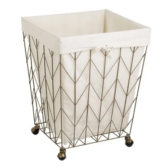 Honey Can Do Chevron Wire Hamper {3}