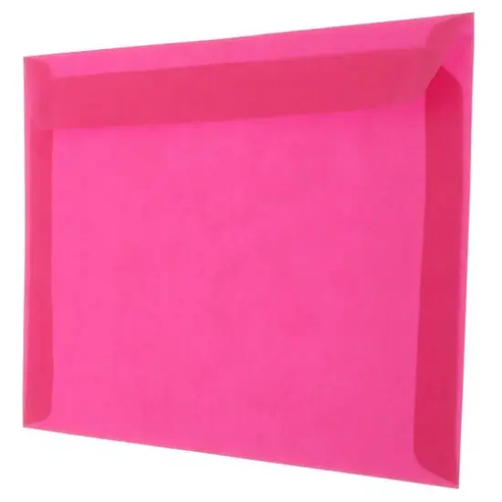 JAM Paper 9" x 12" Booklet Vellum Envelopes, 25ct. Magenta {4}