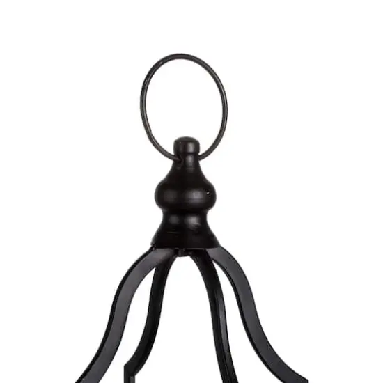 Glitzhome&reg; 16.5" Black Farmhouse Metal Lantern, 2ct. {5}