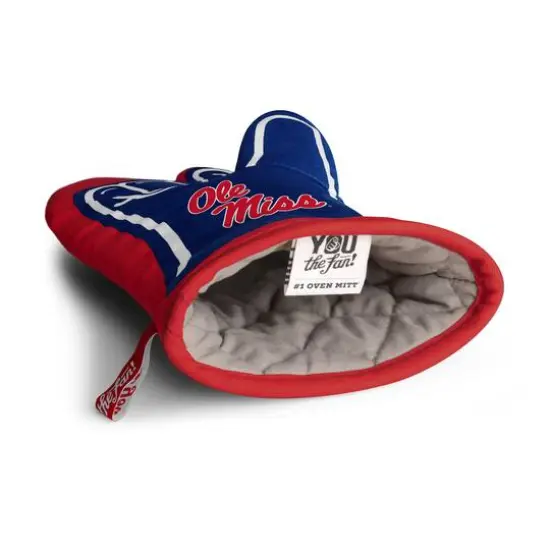 Quilted No.1 Oven Mitt Mississippi Rebels {5}