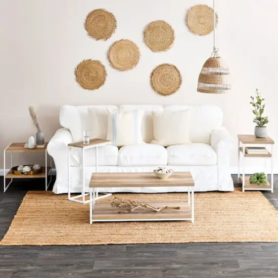 Household Essentials 39" Jamestown Coffee Table Coastal Oak {4}