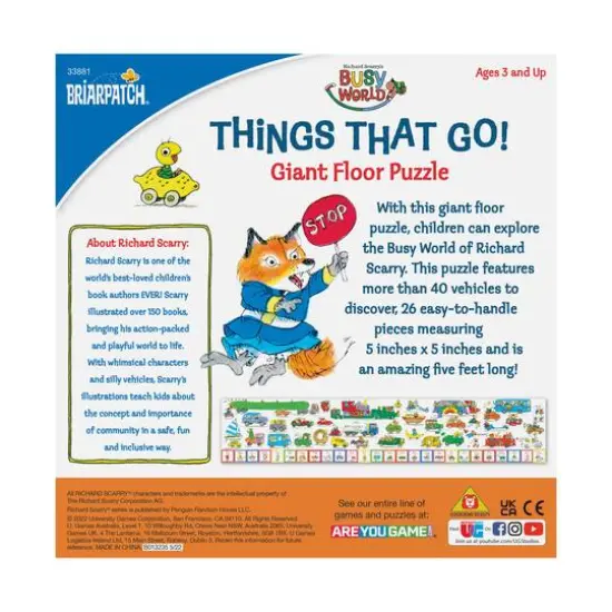 Richard Scarry's Things That Go! Giant Floor Puzzle: 26 Pcs {4}