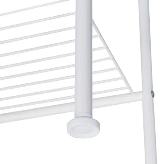 Honey Can Do White 6-Tier Bathroom Storage Shelving Unit {7}