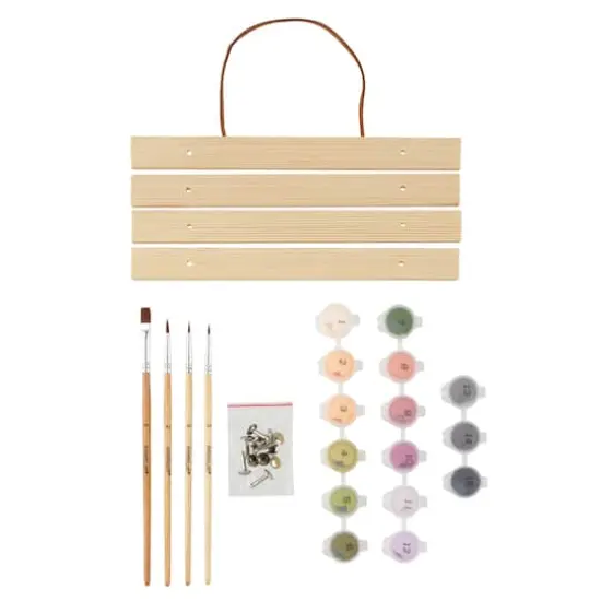 8" x 10" Sunset Fields Paint-by-Number Kit with Wood Display Hanger by Artist's Loft&reg; {3}