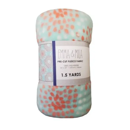 Emma & Mila&reg; Burst Precut Fleece Fabric Bundle {1}