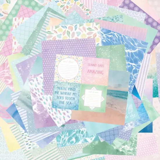 12" x 12" Seaglass Paper Pad by Recollections&trade;, 180 Sheets {3}
