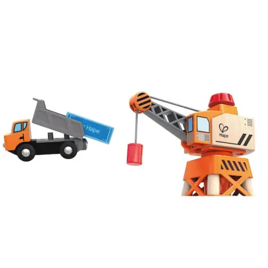 Hape Large Boom Crane & Truck Set {6}