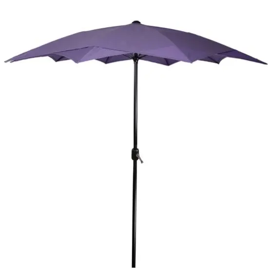 8.85ft. Outdoor Patio Lotus Umbrella Purple {1}