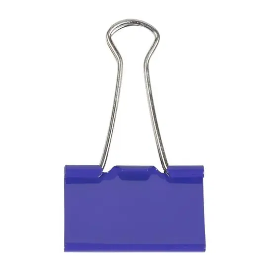 JAM Paper 1.5" Binder Clips, 12ct. Purple {4}