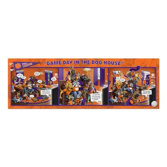 College Game Day in the Dog House 1,000 Piece Puzzle Clemson Tigers {5}