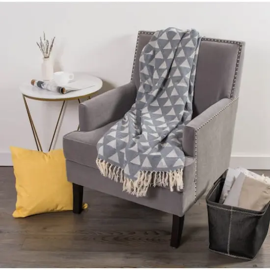 Triangle Throw French Blue" {5}