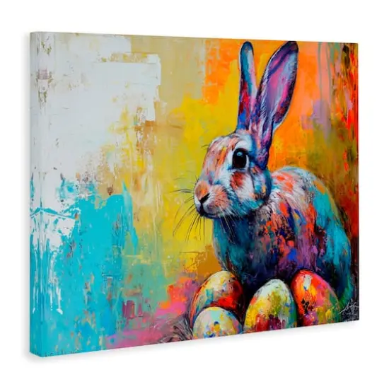 Stupell Industries Easter Joy Abstract Canvas Wall Art {4}