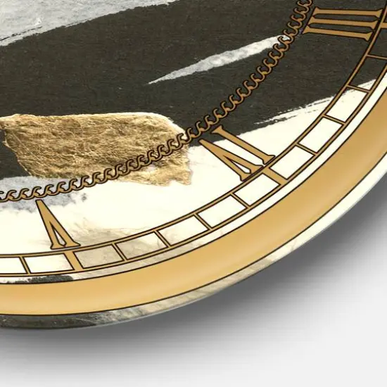 Designart 'Glam Collage Ii Glam Wall Clock {4}