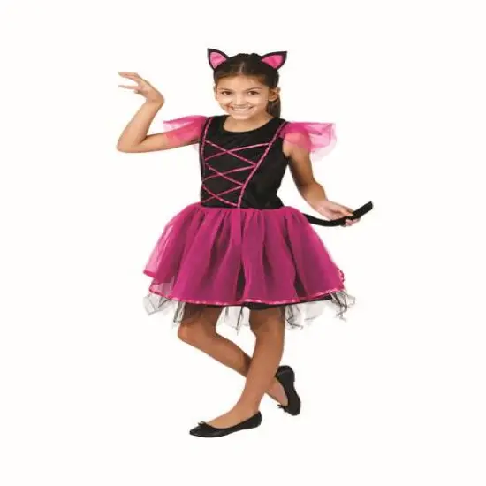 Pink Kitty Cat Ballerina Toddler Girl's Costume {1}