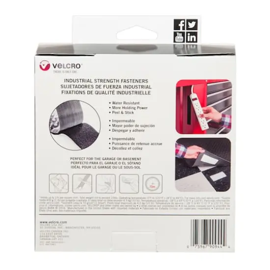 VELCRO&reg; Brand Industrial Strength White Adhesive Roll {6}