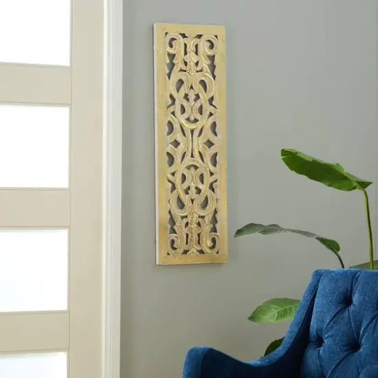 Gold Traditional Ornamental Wood Wall D&eacute;cor {9}