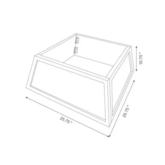 Glitzhome&reg; Natural 26" Farm Fresh Christmas Trees Wooden Trapezoid Tree Collar {9}