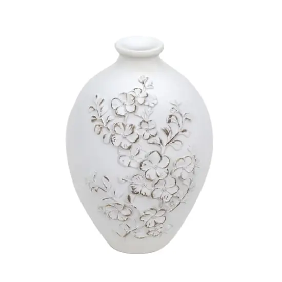 6.25" White Floral Vase Tabletop D&eacute;cor by Ashland&reg; {1}