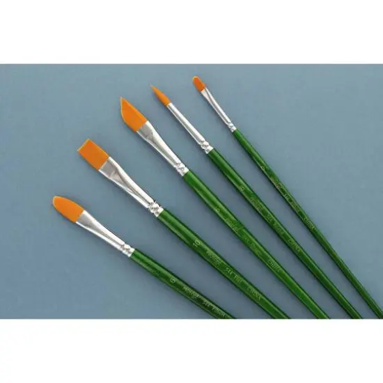 Prot&eacute;g&eacute; Gold Nylon Short Handle 5 Piece Brush Set {3}