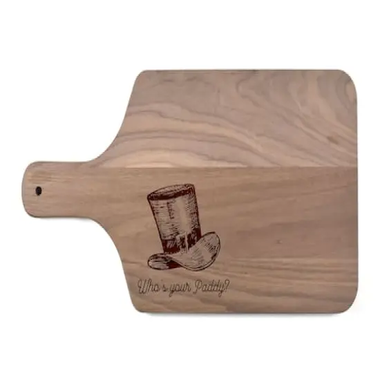 Who's Your Paddy Walnut Paddle Cutting Board {1}