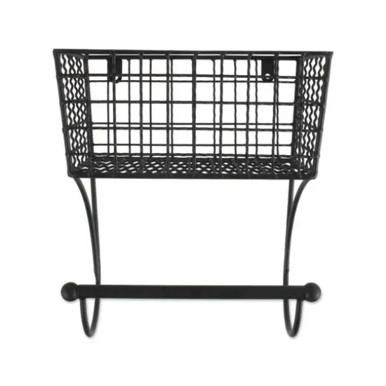 DII&reg; Small Farmhouse Towel Rack Black {7}