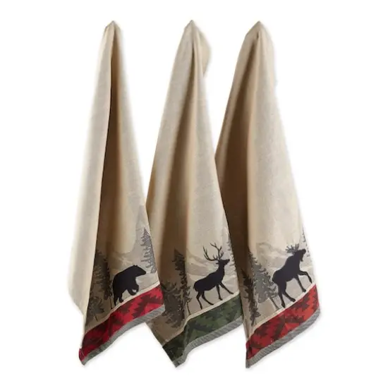 DII&reg; Walk in the Woods Jacquard Dishtowel Set {7}