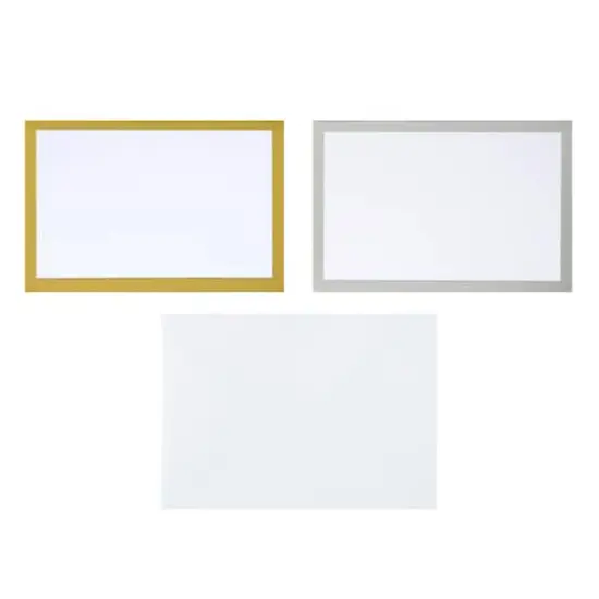 Mini Gold & Silver Border Card & Envelope Set by Recollections&trade; {1}