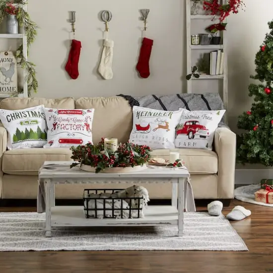 DII&reg; Christmas Prints Pillow Cover Set {10}