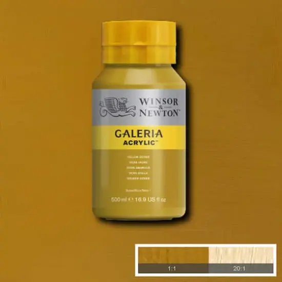 Winsor & Newton&trade; Galeria Acrylic&trade;, 500mL Yellow Ochre {4}