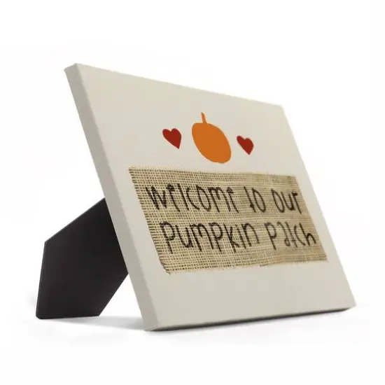 Welcome Pumpkin Patch Tabletop Canvas {3}