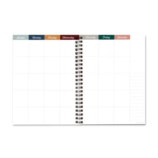 TF Publishing Medium Moody Blue Boho Undated Weekly Monthly Spiral Planner {3}