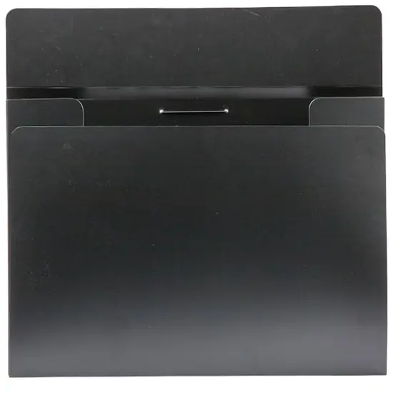 JAM Paper Black 11" x 15" Elastic Closure Plastic Portfolio {4}