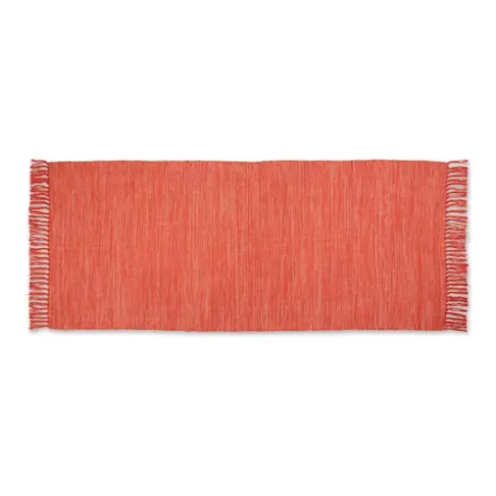 DII&reg; 2-Tone Ribbed Rug, 2.5ft. x 6ft. Vintage Red/Off White {1}