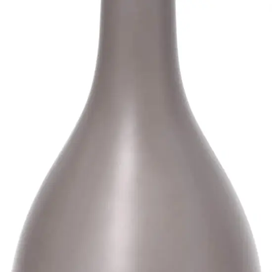 Simple Designs Oval Bowling Pin Base Ceramic Table Lamp Gray {8}