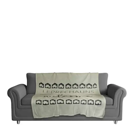 Leprechauns Welcome 50" x 60" Coral Fleece Blanket {4}