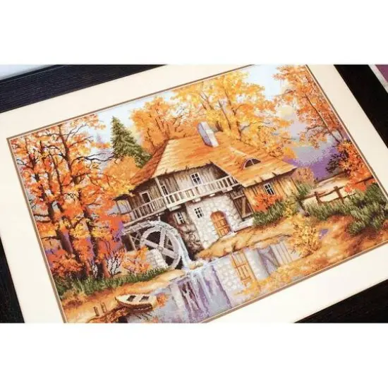 Luca-S Autumn Landscape Counted Cross Stitch Kit {13}