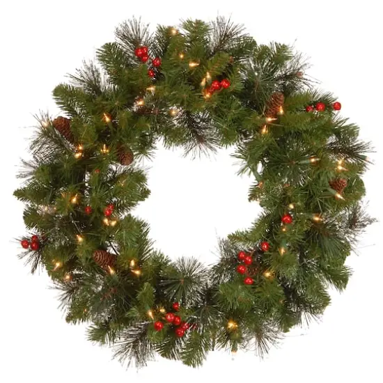 Crestwood&reg; 24" LED Spruce Wreath {1}