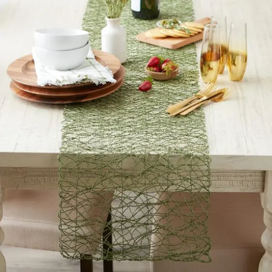 DII&reg; 72" Woven Paper Table Runner Artichoke {4}