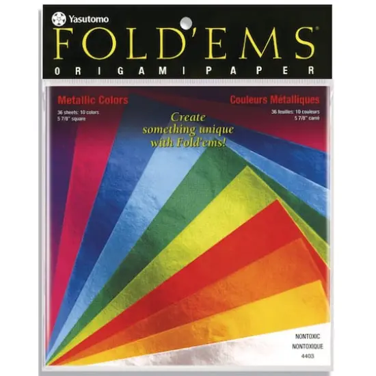 Yasutomo&reg; Metallic 5.875" x 5.875" Origami Paper, 36 Sheets {1}