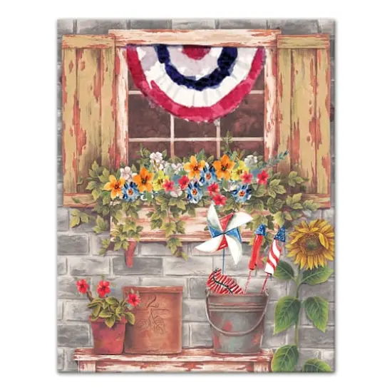 American Window Canvas Wall Art {1}