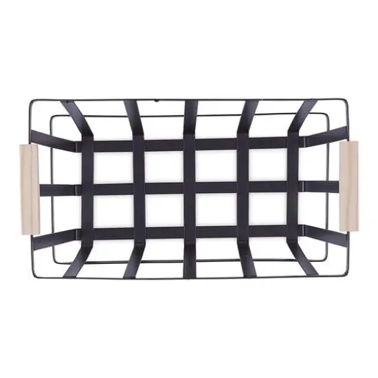 DII&reg; Black Metal Urban Modern Basket Set {4}