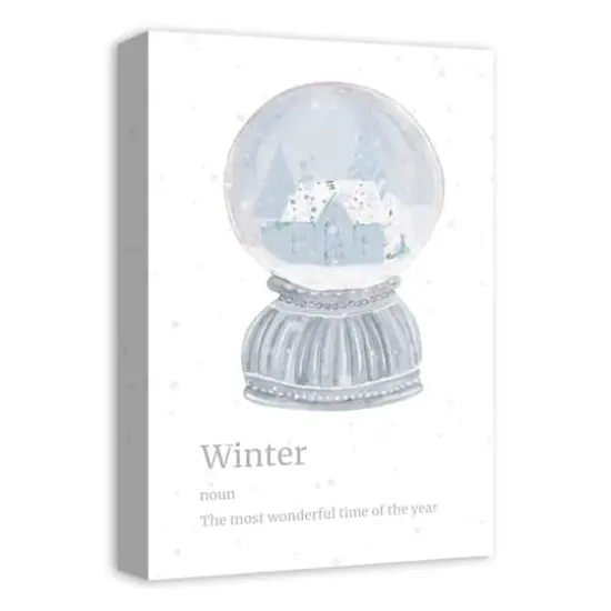 Winter Globe 12x18 Canvas Wall Art {3}