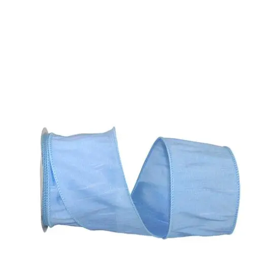 Reliant 2.5" x 10yd. Dupioni Supreme Wired Ribbon Light Blue {1}