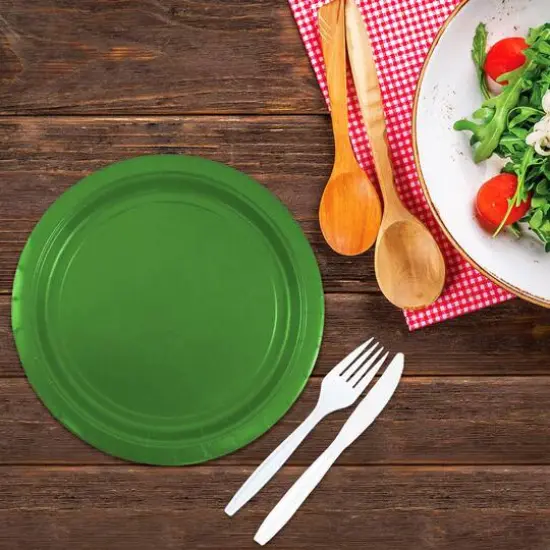 JAM Paper 9" Paper Party Plates, 50ct. Green {5}